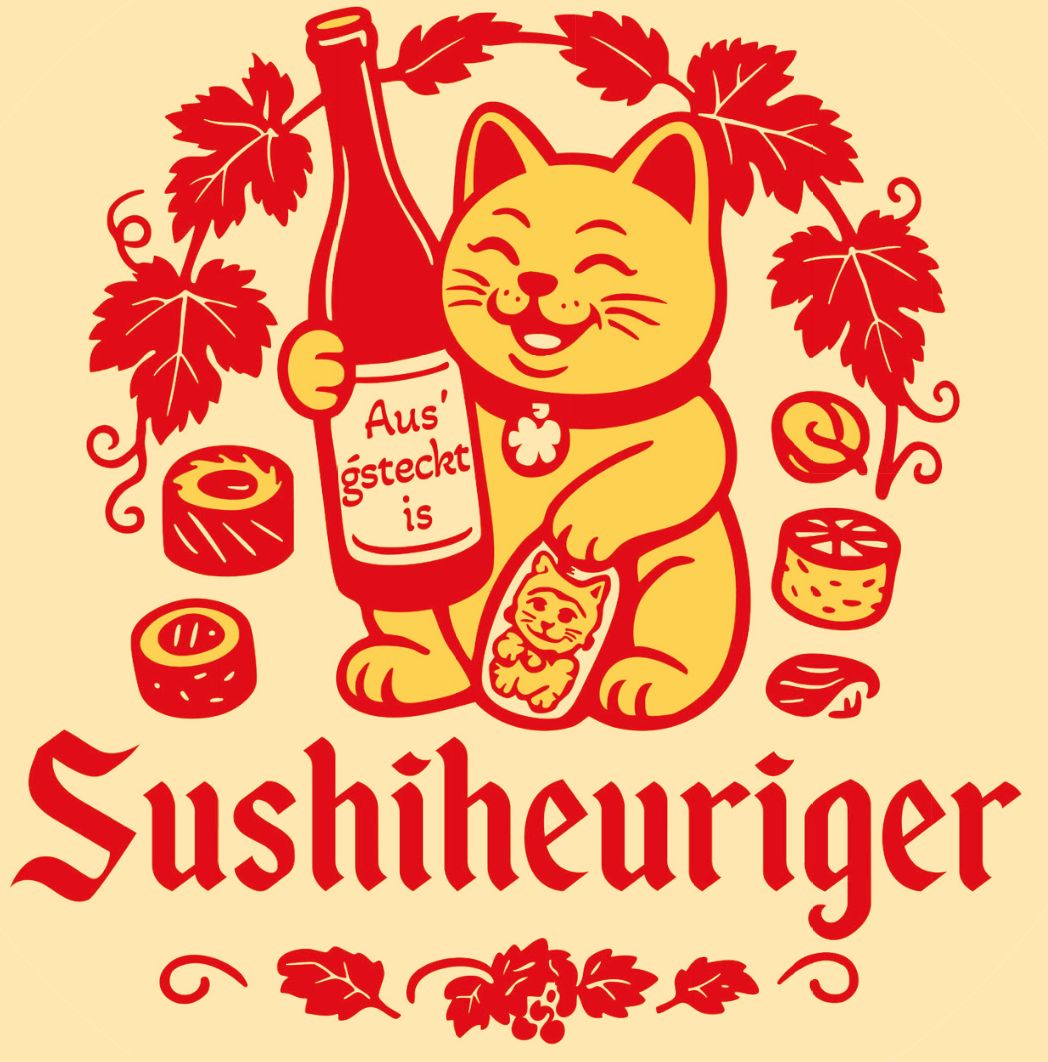 Sushiheuriger Maskottchen